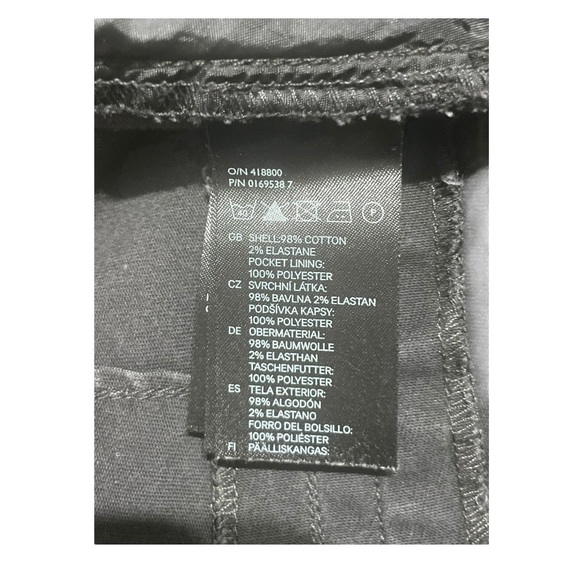 💙 3 for $12 - H&M Navy Khaki Skinny Pants Brass Zipper Detail - Picture 6 of 9